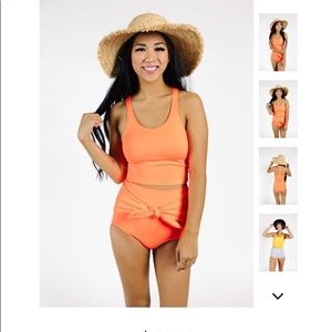 Kortni Jeane racer back bikini swimsuit top